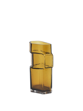 Carica l'immagine nel visualizzatore di Gallery, Vaso vetro ambrato piccolo