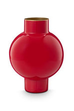 Carica l'immagine nel visualizzatore di Gallery, Vaso rosso in metallo smaltato