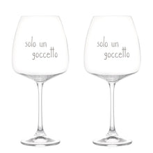 Carica l'immagine nel visualizzatore di Gallery, Set 2 Calici "Solo un goccetto"