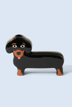 Carica l'immagine nel visualizzatore di Gallery, Vaso Bassotto Nero in ceramica smaltata
