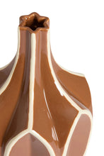 Carica l'immagine nel visualizzatore di Gallery, Bolene vaso in ceramica Brown-Cream
