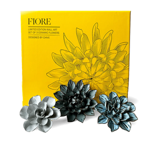 Set 3 fiori azzurri