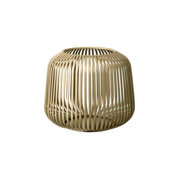 Lanterna in metallo champagne