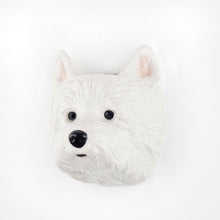 Carica l'immagine nel visualizzatore di Gallery, Westie vasetto da parete in ceramica dipinto a mano
