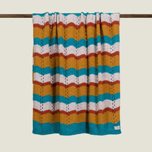 Carica l&#39;immagine nel visualizzatore di Gallery, Plaid tricot rigato ocra
