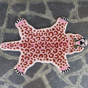 Tappeto leopardo (rosa)