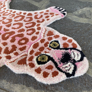 Tappeto leopardo (rosa)