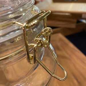 Barattolo con cerniera oro