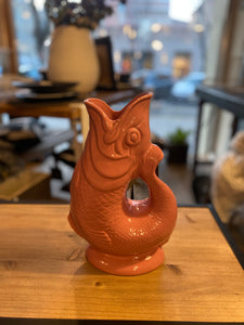 Caraffa pesce glu glu rosa